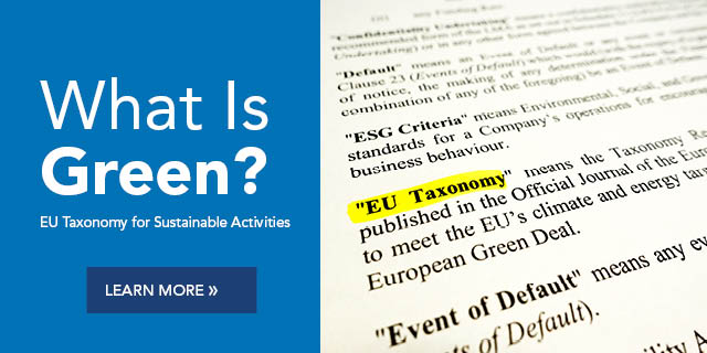 What is Green? EU Taxonomy for Sustainable Activities